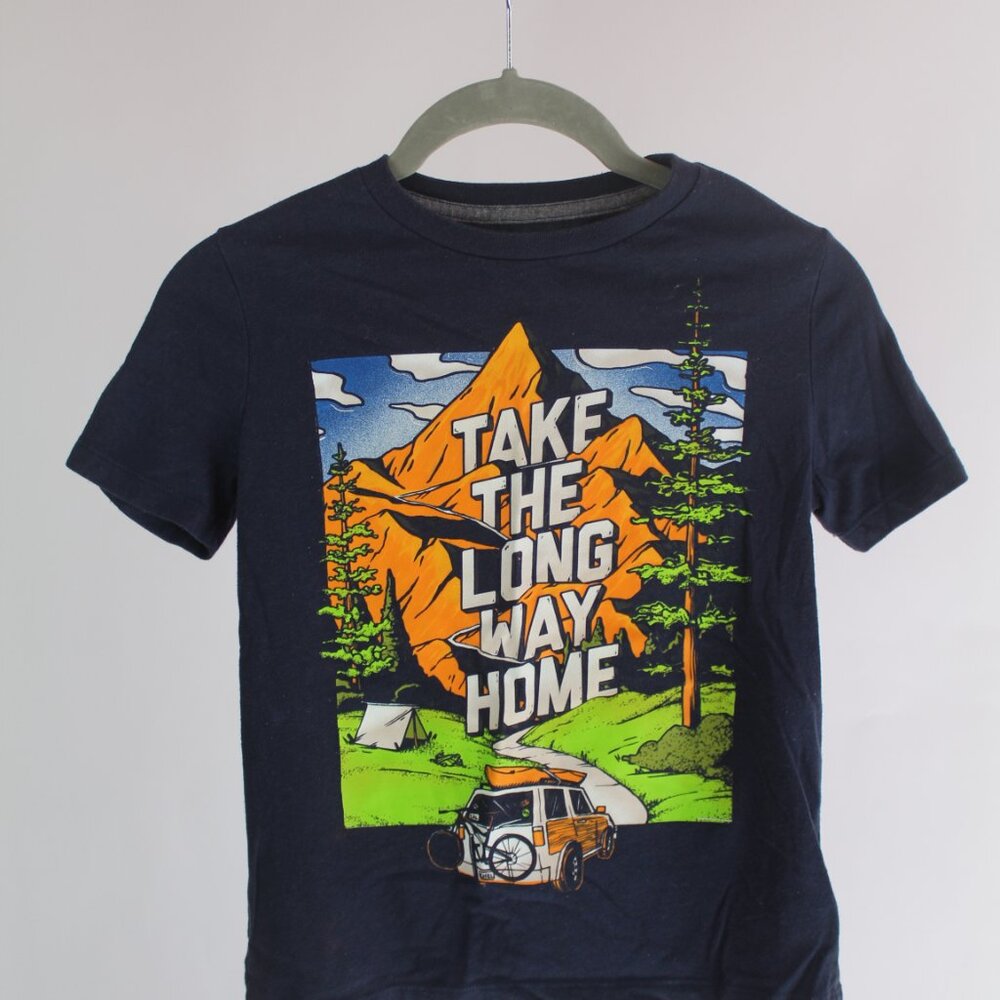 Boys Old Navy Blue T-Shirt – Size 8 - Picture 1 of 3